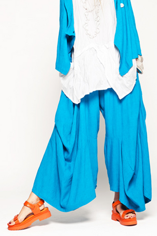Odyssey Pant in Turquoise Papyrus