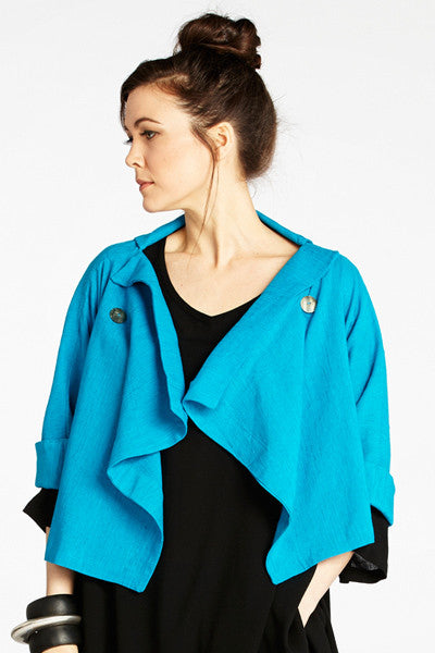 Brilliant Jacket in Turquoise Papyrus
