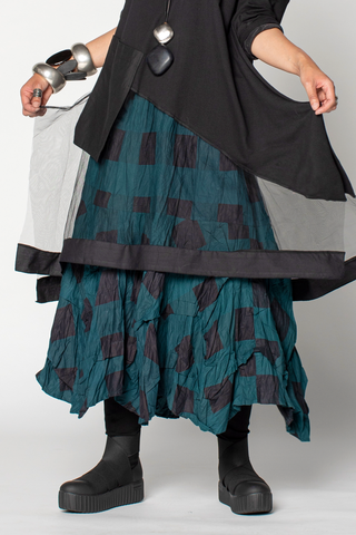 Manifold Skirt in Teal Nove Carnaby