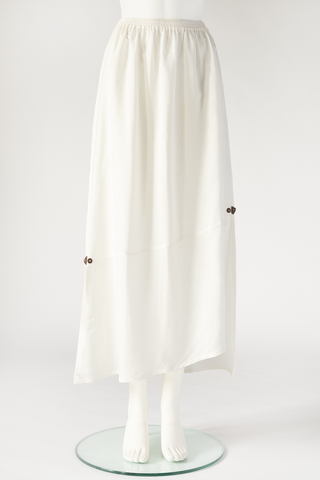 Diagonal Skirt in Ecru Limon