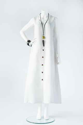 Delphine Dress in Ecru Limon