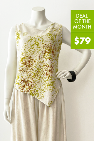 New Black &amp; Natural Linen Sale