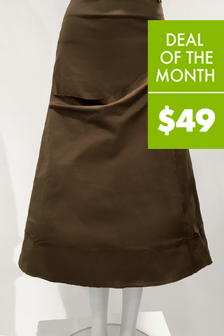 Big Pocket Skirt in Walnut Smooth