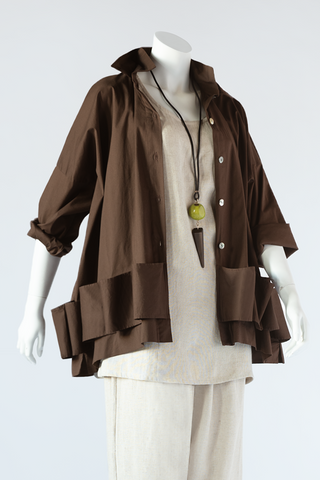 Ribbon Shirt in Nutmeg L.A.