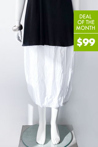 Tunnel Skirt in White L.A.