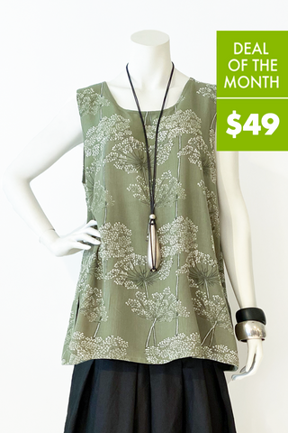 Y-Tank in Wildflower Crinkle