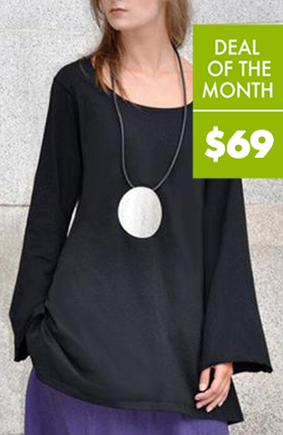 Bell Tunic in Black Tokyo