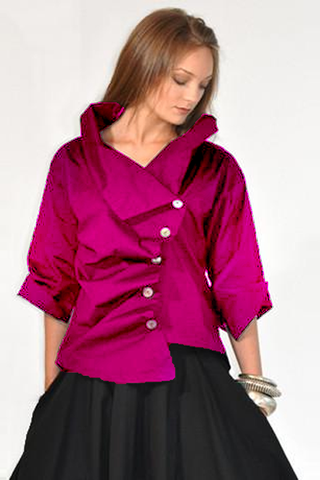 Escargot Jacket in Magenta L.A.