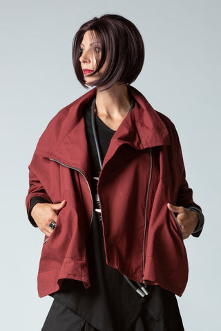Left Bank Jacket in Cranberry Canvas