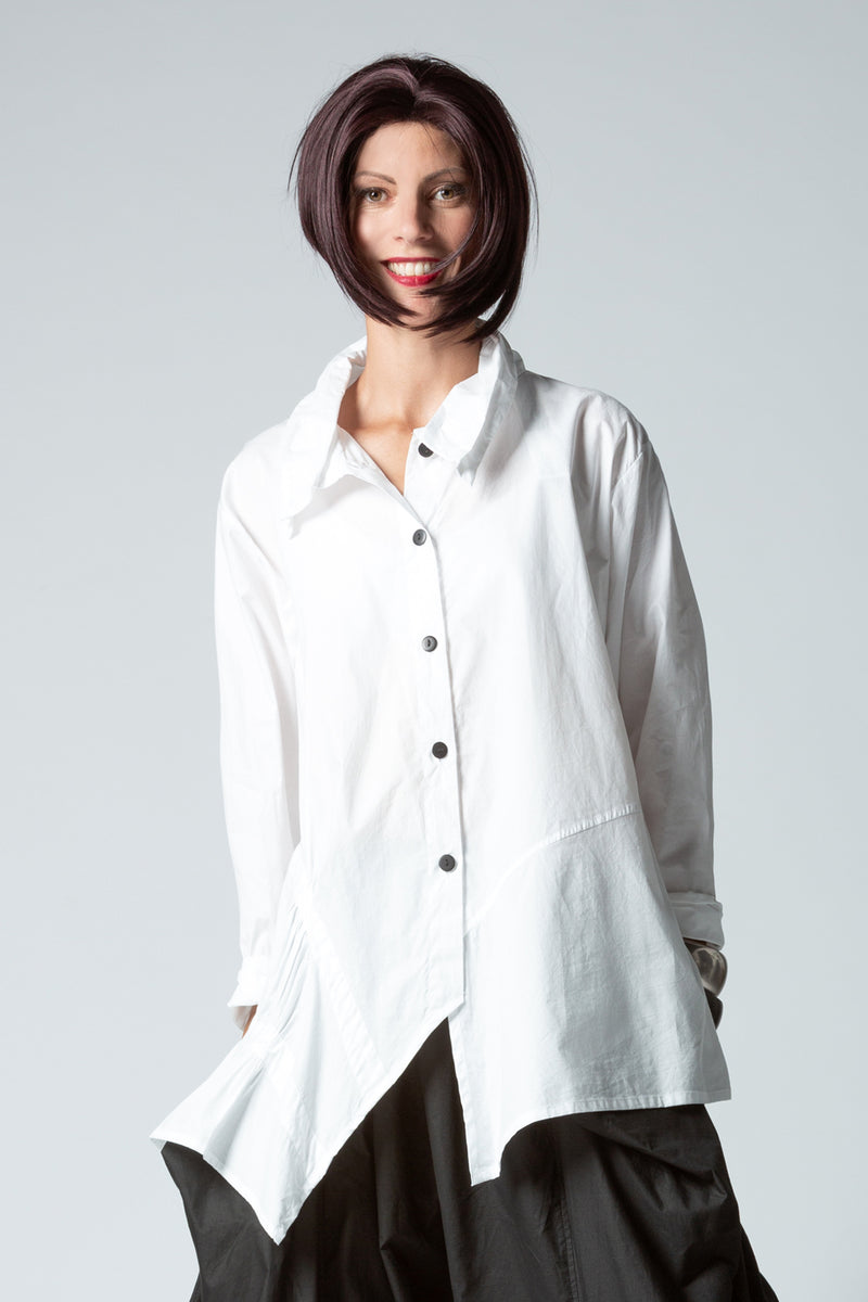 Vienna Shirt in White Carnaby | KALIYANA.COM