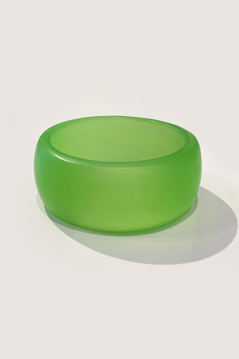 Green Round Resin Bracelet