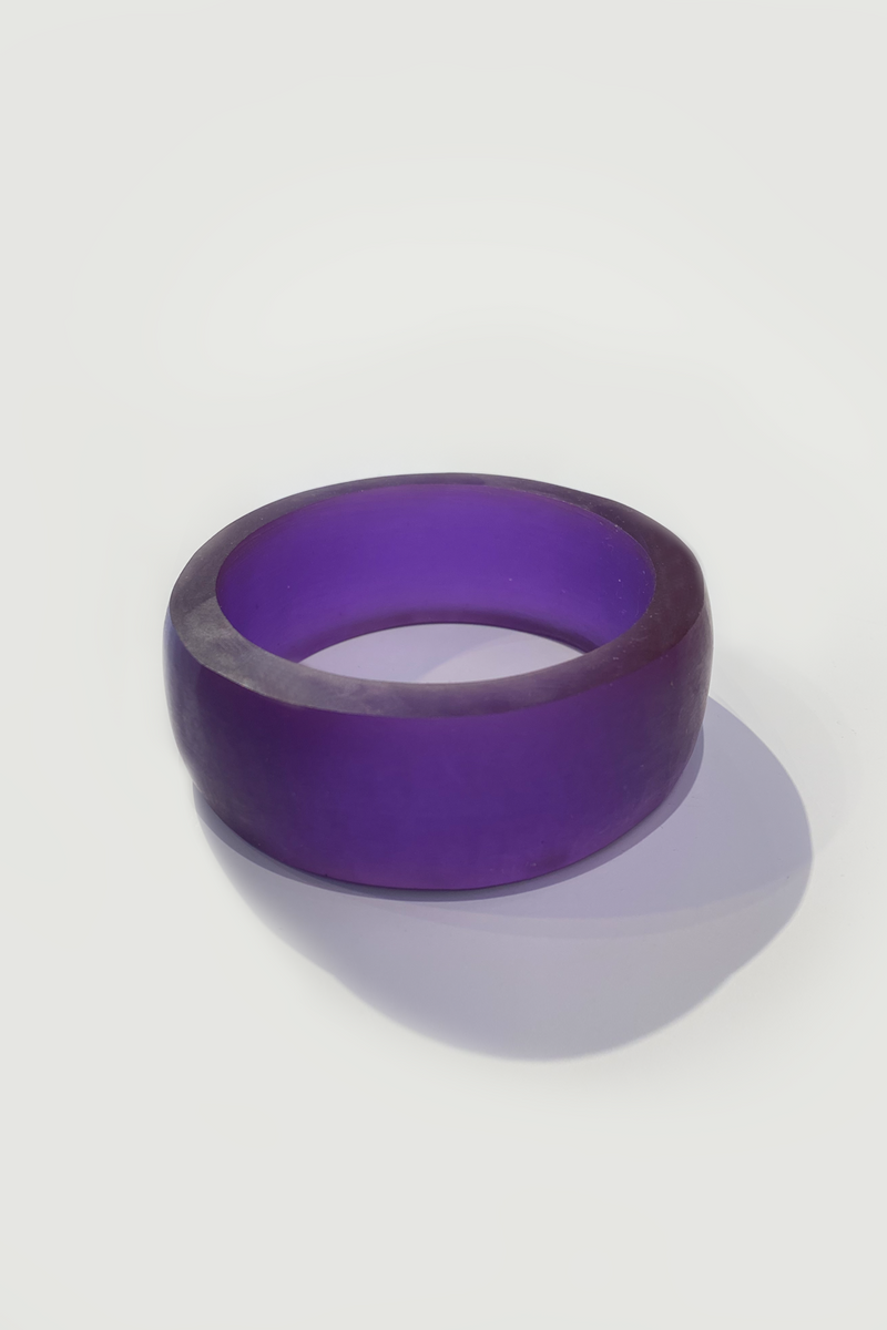 Purple Round Resin Bracelet