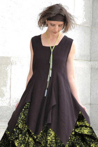 Ole Top in Black Crinkle