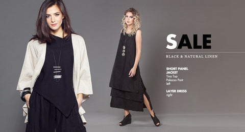 Lookbook: Black & Natural Linen Sale